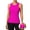 Hot Pink, variant on ANFERRY Ribbed Workout Tank Tops for Women Seamless Full Length Athletic Camisole with Built in Bra