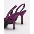 thumbnail image 5 of On feet& in love Purple Satin Slingback High Heels for Women, Pointed Toe Adjustable Buckle Stiletto Pumps, Elegant Bridal Wedding Shoes for Party Formal Events, 5 of 6