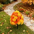thumbnail image 3 of Elegant Gradient Chrysanthemum Decorative Garden Stake Realistic Outdoor Home Display For Wedding Event Arrangements, 3 of 6