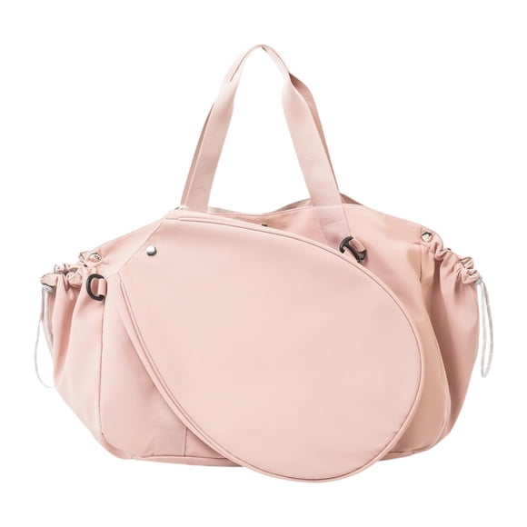 S SERENABLE Badminton Racket Shoulder Bag Handbag for Pickleball Women Badminton Racquet Pink