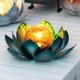 thumbnail image 1 of Solar Light Outdoor(2Pack), Art Crackle Globe Glass Lotus Decoration, Solar LED Waterproof Blue, 1 of 4