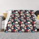 thumbnail image 1 of Fotbe rock record Skull artist Manta de Franela con Estampado, Manta Ultrasuave para Cama, Sofá, Auto, Hipoalergénica y Antibolitas-80"x60", 1 of 6
