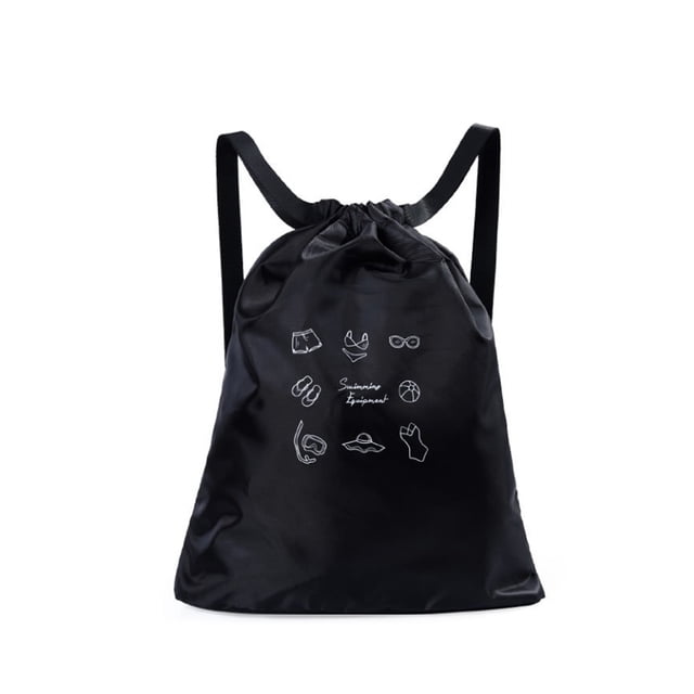 Yuarrent Bolsa de secado húmedo para natación, de hombro para deportes de playa al aire libre, correa ajustable, bolsa portátil, ropa, traje de Deportes acuáticos Negro S Yuarrent OD020170-03