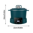 thumbnail image 3 of KNFATEQVEDG Low Multifunctional Rice Cooker 3L Lifting Removal Rice Cooker with Steamer Steam Boil Stew Low Carb Rices Cooker Fully Automatic Based Suitable for One To Three People, 3 of 8