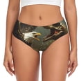 thumbnail image 1 of Fotbe Dinosaur Bald Eagle Calzones Estampados para Mujer – Ropa Interior de Algodón, Cómoda, Suave y Elástica-Medium, 1 of 6