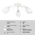 thumbnail image 2 of Lámpara de Techo Lumimexico Playful Romantique 23280-1 Blanco Mate E27 40W 3 Luces, 2 of 6