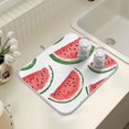 thumbnail image 4 of Yayeee Dish Drying Mat for Kitchen Counter 16" x 18" Microfiber Super Absorbent Coffee Decorative Pad, Cute Watermelon, 4 of 9