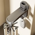 thumbnail image 2 of Yhmxh Utensilios de cocina Gancho giratorio de cocina con ventosa para colgar en la pared, organizador de espátulas y cucharas, estante de pared con súper succión, almacenamiento dimensional, 2 of 6
