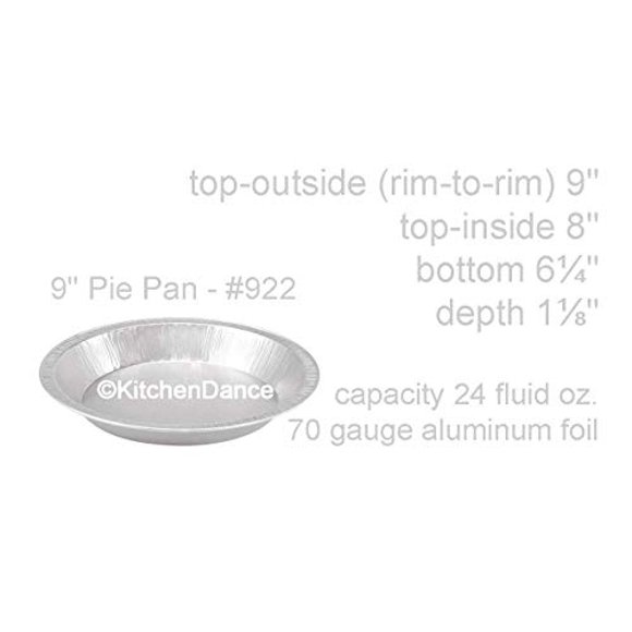 KitchenDance 9" Smoothwall Disposable Pie Pans #922 (250)