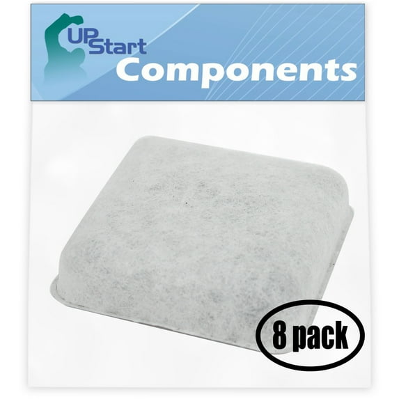 8-Pack Pet Water Fountain Charcoal Filter Replacement for Petmate Replendish, Gravity Waterer, Mason, Mason Replendish Pet Fountain - Compatible with Petmate Water Fountain Filter