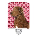 thumbnail image 1 of Caroline'S Treasures Ss4531Cnl Chesapeake Bay Retriever Hearts Love And Valentine'S Day Luz Nocturna De Cerámica Compacta Con Certificación Ul, Ideal Para Dormitorio, Baño, Guardería, Pasillo, Cocina,, 1 of 1