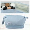 thumbnail image 2 of Unique Bargains Floral Makeup Bag Zipper Flower Cosmetic Pouch Blue, 2 of 7