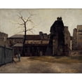 thumbnail image 3 of Charles-Alexis Apoil 24x20 Black Modern Framed Museum Art Print Titled - Former Hotel-Dieu, Court of the Central Office (1882), 3 of 5