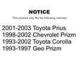thumbnail image 2 of Genius Front Coated Disc Brake Rotors Pair for Car Toyota Corolla Prius Prizm Chevrolet Geo KG-100155, 2 of 9
