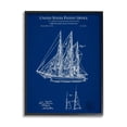 thumbnail image 2 of Stupell Industries Detailed Sailboat Ship Nautical Blueprint Outline Diagram Framed Wall Art, 16 x 20, Design by Karl Hronek, 2 of 5