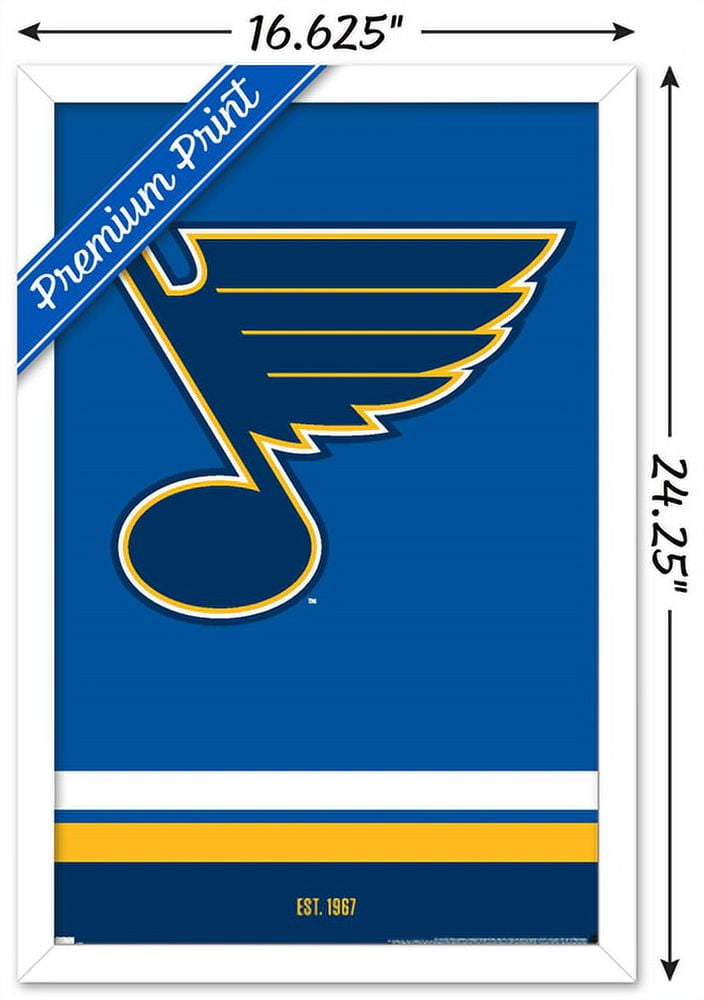  Trends International NHL St. Louis Blues - Logo 21 Wall Poster,  22.375 x 34, Premium Unframed Version: Posters & Prints