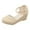S-Beige, variant on Kcodviy Women Ripple Sandals Platform Espadrille Wedge Sandals for Women Wedge Sandals Versatile Braided Women Platform Sandals Buckle Breathable Wedge Sandals