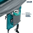 thumbnail image 3 of Eagle's Nest Outfitters ENO DoubleNest 9.5' Double 2-Person Hammock, Sea Blue and Gray, 3 of 9