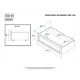 thumbnail image 4 of Raised Panel Bed Drawer Twin-Full White, 4 of 4