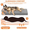 thumbnail image 4 of 100 * 60cm Cama para Perros Grande,Cama Ortopédica para Perros con Espuma Viscoelástica de Recuperación Lenta,Cama para Perros XL 39in Extraíble y Lavable con Base Antideslizante, 4 of 8