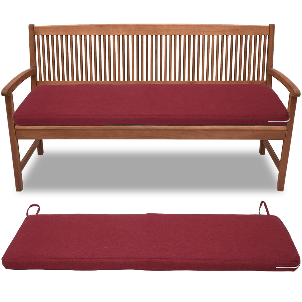 H L x 47 in Bench Cushion Seat Mat Maroon Outdoor Comfortable 17 in W x 3 in 