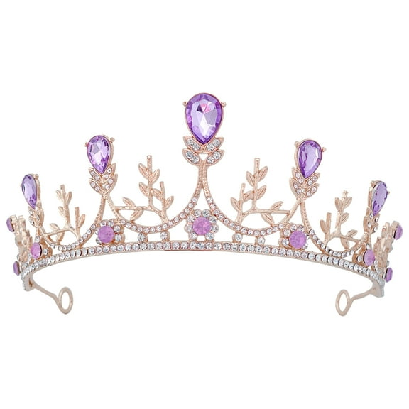 Worgeous Wedding Headpiece Bride Crown Wedding Rhinestone Crown Tiara Bridal Headband Decor