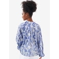 thumbnail image 2 of Ellos Plus Size Keyhole Ruffle Trim Blouse, 2 of 3