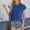 Blue, variant on Women's Spring/summer Solid Color Crew Neck Loose Short Sleeved T Shirt Top Layering Shirt Women Log Sleeve T Shirts for Women Womens Long Sleeve Shirt Women Running Shirt Medium T Shirts Women Tan