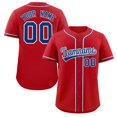 thumbnail image 3 of Camiseta de béisbol para hombre y mujer, camiseta personalizada del equipo, camiseta estampada con nombre y número de persona, ropa deportiva de hip hop a rayas, camiseta de béisbol, 3 of 5
