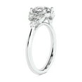 thumbnail image 3 of IGI Certified 1 Carat Cushion Shape Lab Grown Diamond Engagement Ring | 14K White Gold | Beatrice Marquise Side Stone Diamond Ring | FG-VS1-VS2 Quality Friendly Diamonds, 3 of 6
