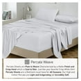 thumbnail image 6 of TiaGOC 100% Cotton Sheets for Queen Size Bed - Crispy Cooling Percale Sheets - Breathable & Durable Queen Sheet Set - Deep Pocket 16 Inches (Fits up to 18") - Light Gray - 4 Pieces, 6 of 7