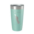 thumbnail image 1 of Lake Wood Map Tumbler Travel Mug Insulated Laser Engraved Coffee Cup Acadia Maine 20 oz Teal, 1 of 1
