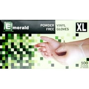 Emerald Powder-Free Vinyl Gloves - Clear -EX-Large- 1000ct