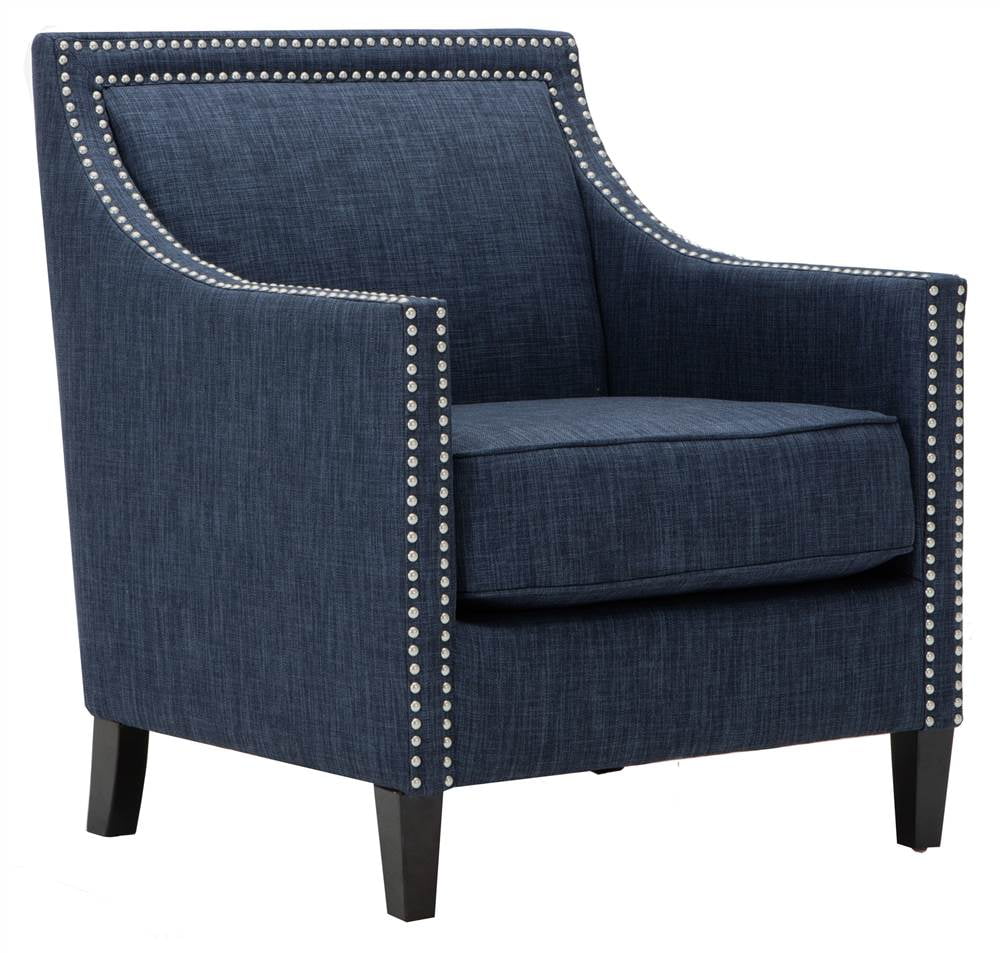 Accent Chair in Navy Blue