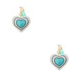 thumbnail image 2 of Langgg Keyring Keyholder DIY Small Decorative Purse Pendent Multipurpose Sweet Gift Workmanship Bag Decor Heart Keychain Light Blue 2Set, 2 of 6