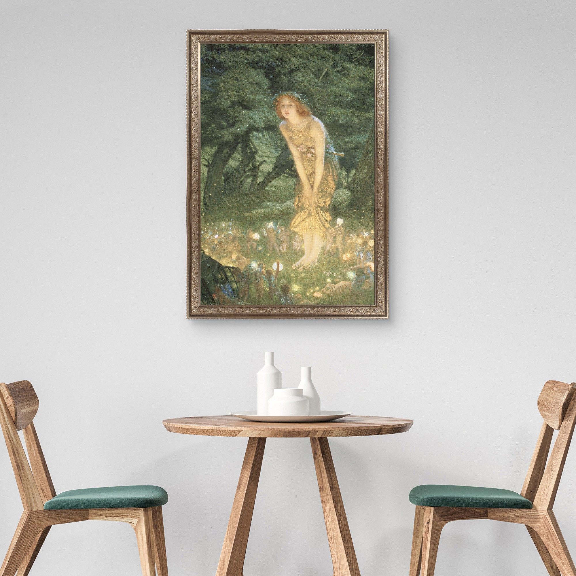 Misummer Eve Framed Canvas