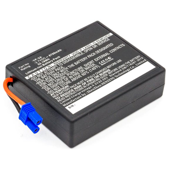 Batteries N Accessories BNA-WB-L7326 RC Hobby Battery - Li-Ion, 3.7V, 8700 mAh, Ultra High Capacity Battery - Replacement for YUNEEC YP-3A Battery