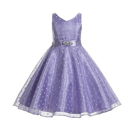 - Ekidsbridal Polka Dot V-Neck Rhinestone Organza Flower Girl Dress Pageant Dresses Princess Dresses Ballroom Gown Special Occasion Dresses Toddler Girl Dresses Evening Gown Junior Bridesmaid Dress 184S