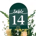 thumbnail image 5 of Big Dot of Happiness Emerald Elegantly Simple - Wedding Receptions, Parties or Events Double-Sided 5 x 7 inches Cards - Table Numbers - 1-20, 5 of 8