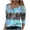 Blue, variant on IROINNID Womens Long Sleeve Tops Home Printing Round Neck Loose T-Shirt Autumn Blouse Pullover Tops,Brown