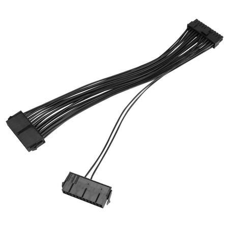 Power Supply Splitter, Dual PSU Cable Adapter 24 Pin 20+4 Pin ATX ...