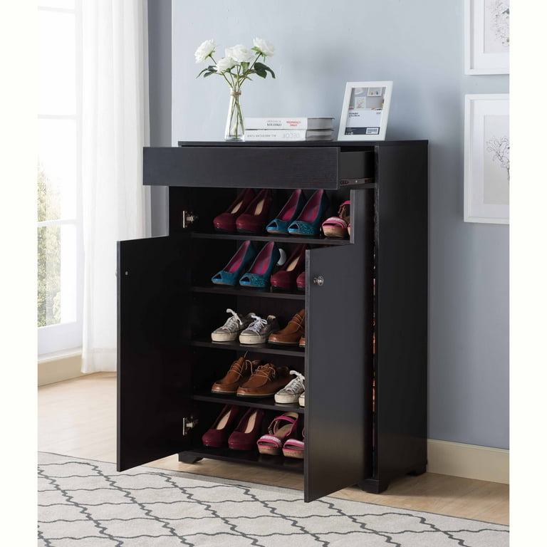 EUROCO 50.7W Large Shoe Cabinet for Entryway, Free Standing Shoe