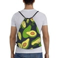 thumbnail image 2 of Easygdp Fresh Avocado Drawstring Backpack, Beach Sackpack, Travel Sackpack Lightweight for Sports, Gym, Travel, Swimming - Small, 2 of 9