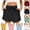 Army Green, variant on Women's Paper Bag Waist Tie Front Shorts Loose Flowy Casual Summer Bottoms with Side Pockets Blue L