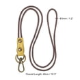 thumbnail image 2 of Uxcell 19 Inch Leather Lanyard Leather Rope Wristlet Bracelet Keychain Wrist Strap Yellow 4 Pack, 2 of 5
