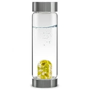 VitaJuwel ViA EUPHORIA | Crystal Water Bottle with Green Opal & Clear Quartz