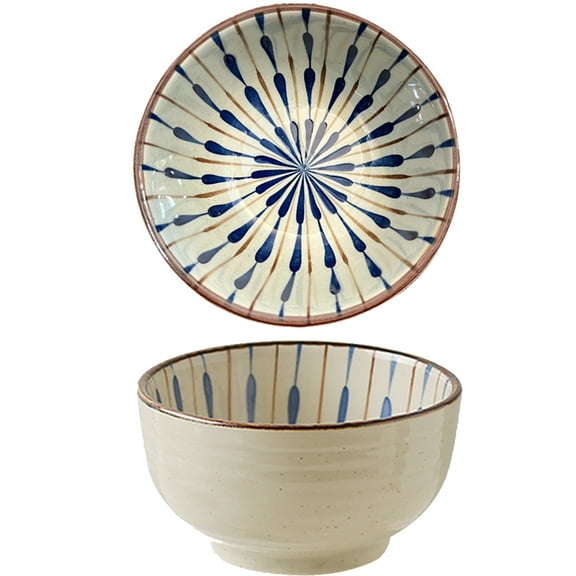 Ceramic Bowls Set,10oz Japanese Soup Bowls for Rice Ramen Fruit Cereal Oatmeal Mixing Bowl Porcelain Stoneware,Dishwasher & Microwave Oven Safe