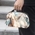 thumbnail image 2 of Horse Digital Pouch with Oxford Fabric, Waterproof, Size 5.9x9.44x3.14 in, Cord Organizer, Charger Organizer, Bag Cable Organizer, Electronic Travel Case Organizer, 2 of 6