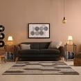 thumbnail image 3 of Bedside Table Set of 2, 2 Tier Narrow Side Table for Bedroom with Grid, Bedside Table for Bedroom, Living Room, Sofa Couch, Brown, 3 of 5