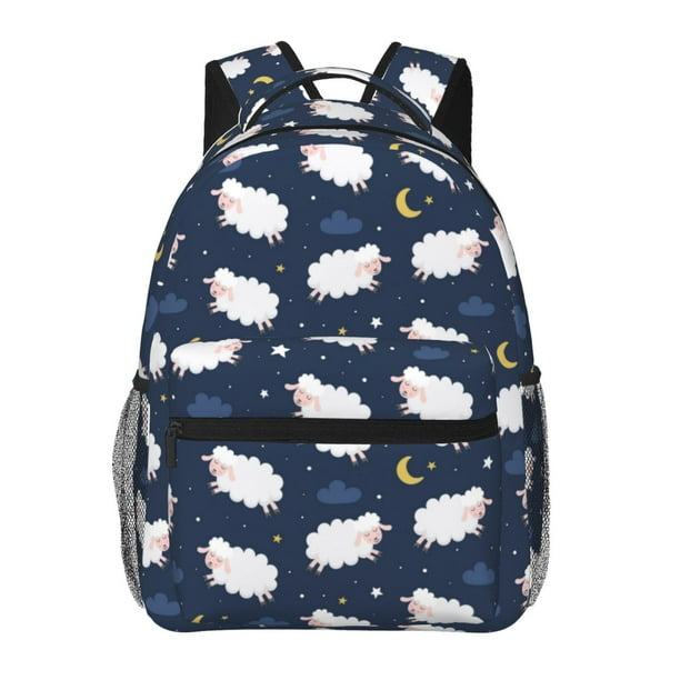 Easygdp Cute Sheep 1 Mochila Ergonómica Versátil para Laptop - Múltiples Bolsillos, Correas Ajustables, Unisex para Escuela, Viajes y Actividades al Aire Libre-One Size